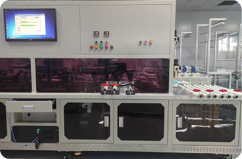 Flow path cleaning and flow resistance Tester for liquid cooling plate